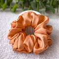 Light orange  Silk Scrunchies