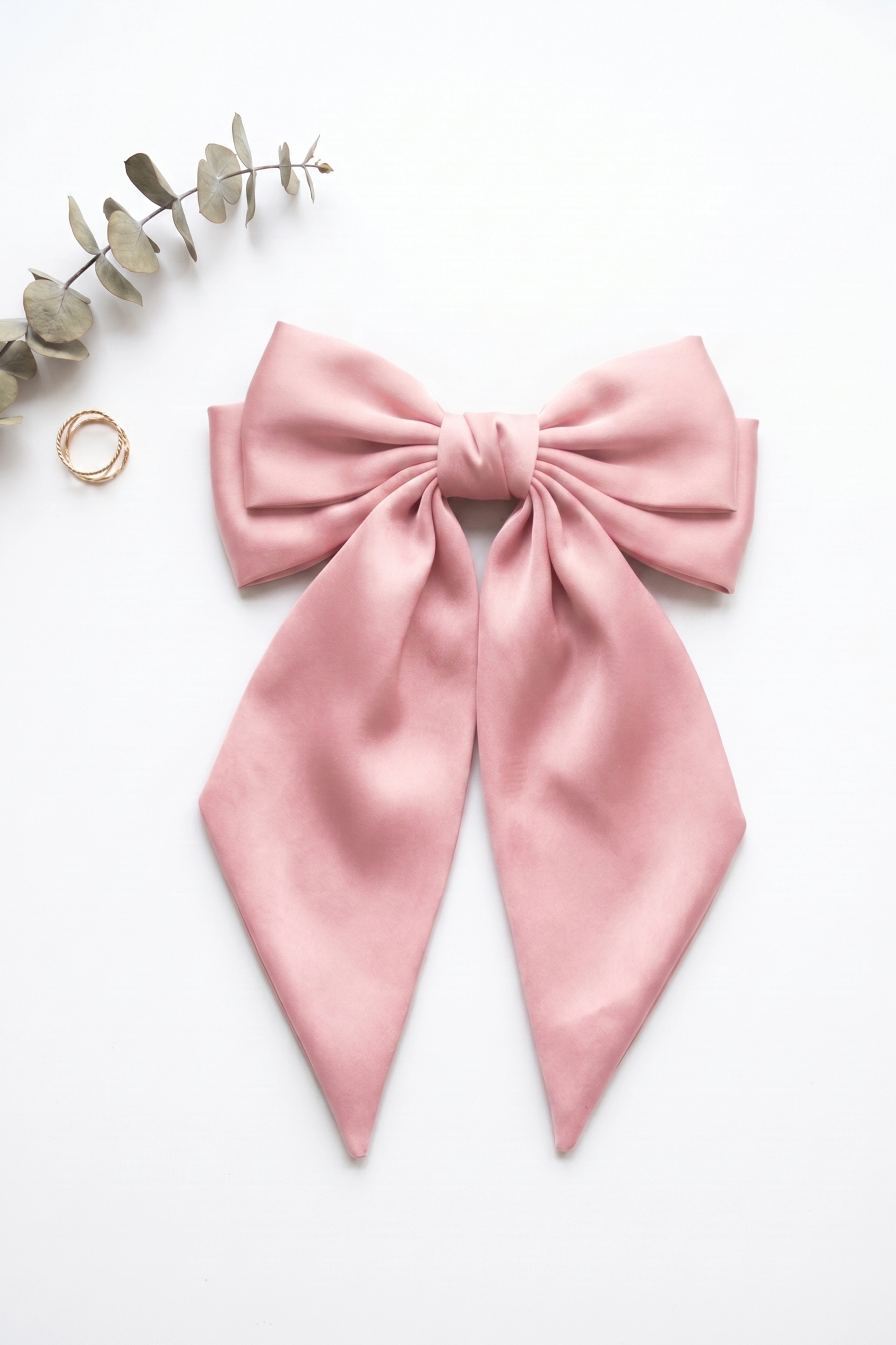 Baby Pink Bow Hair Pins