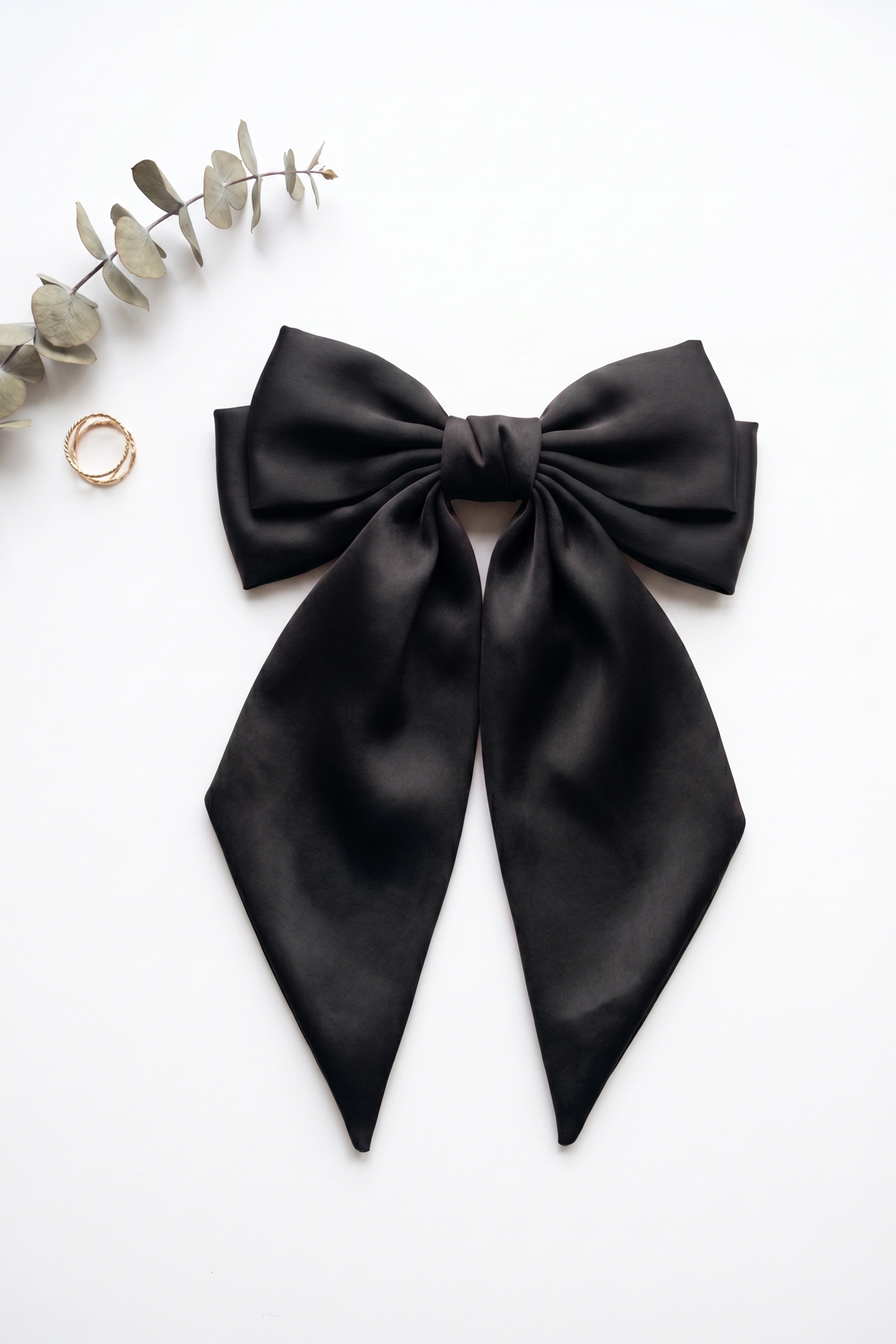 Black Bow Hair Pins