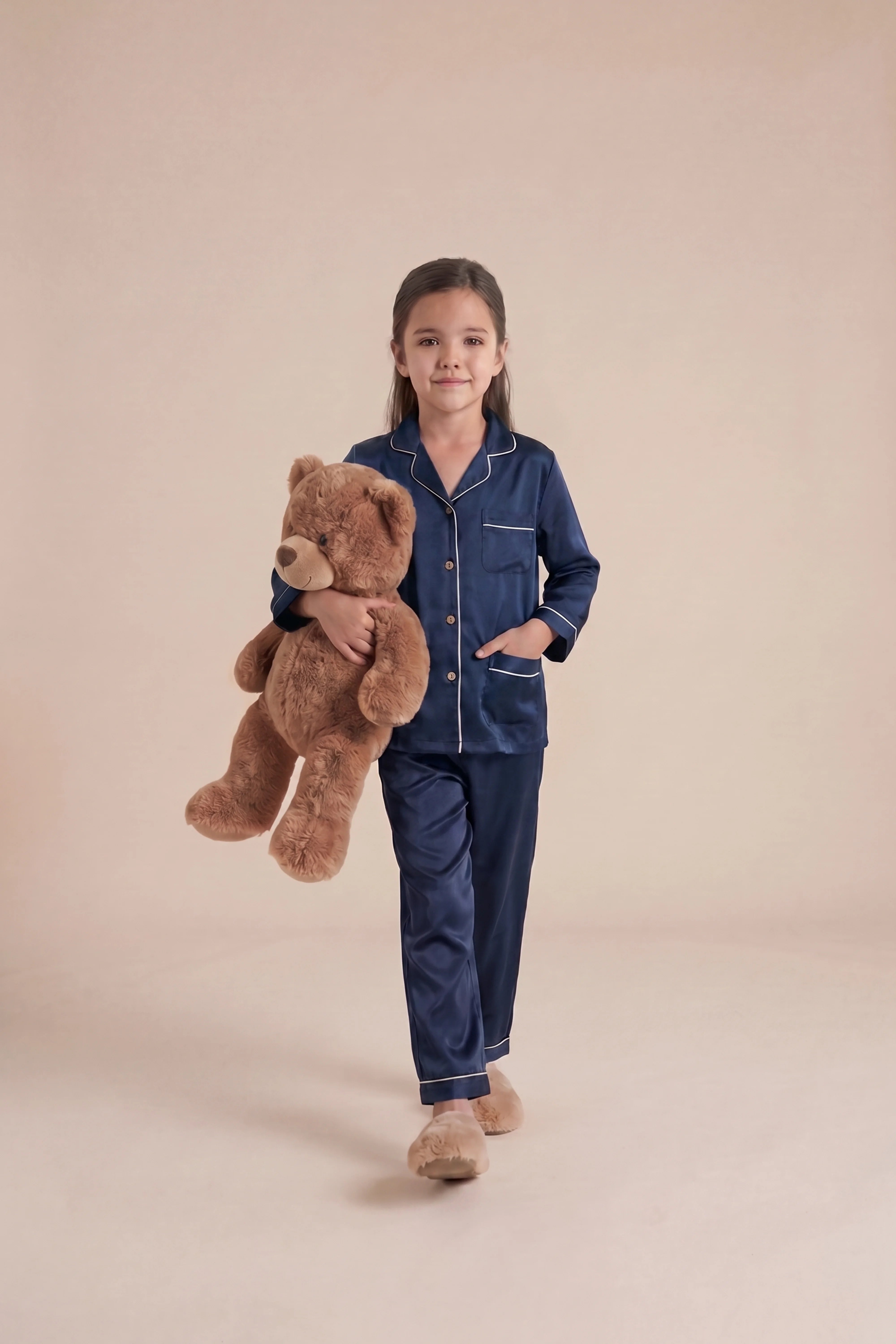 Navy Blue Night Wear Set