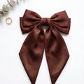 Brown Bow Hair Pins