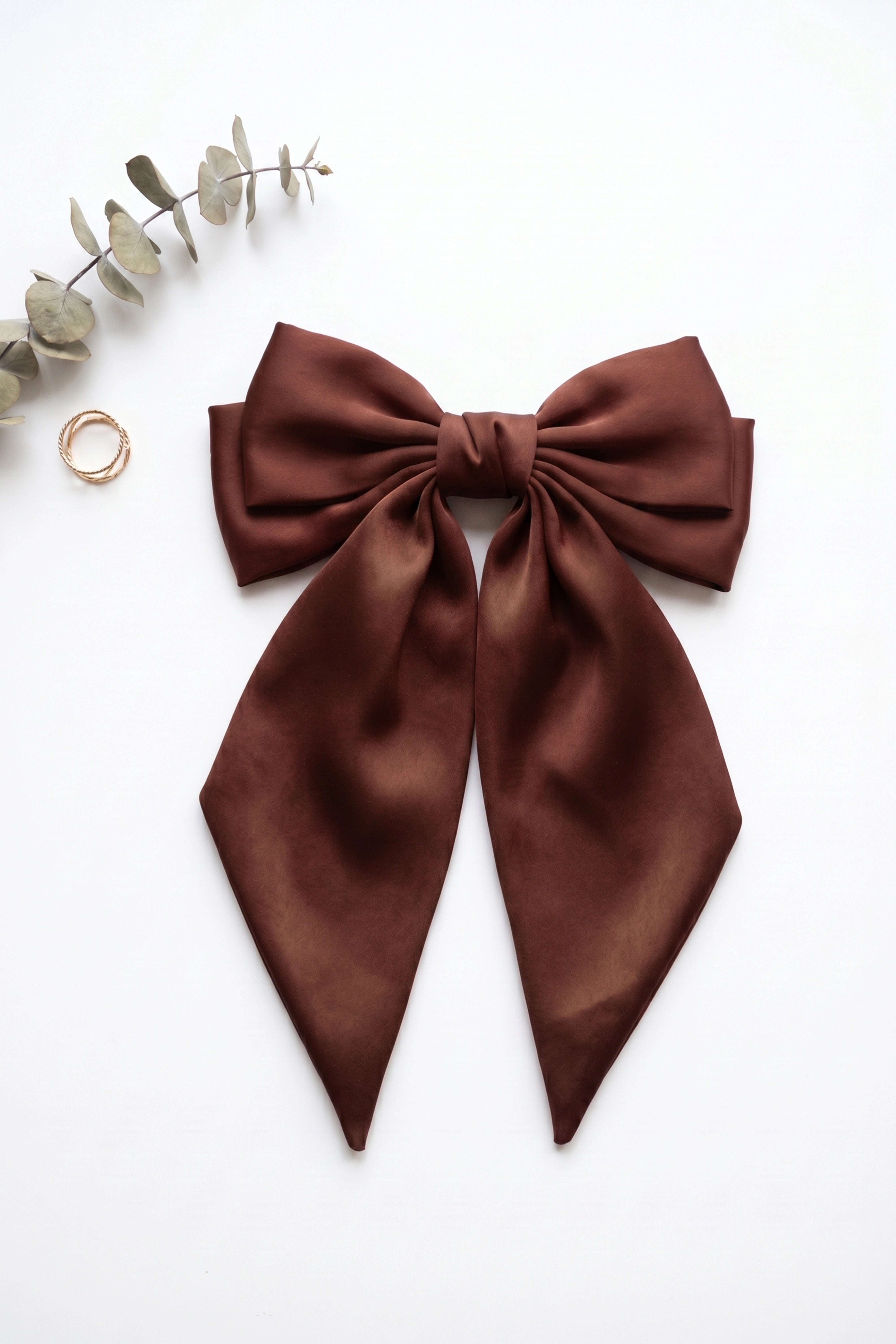 Brown Bow Hair Pins