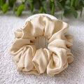Cream Silk Scrunchies