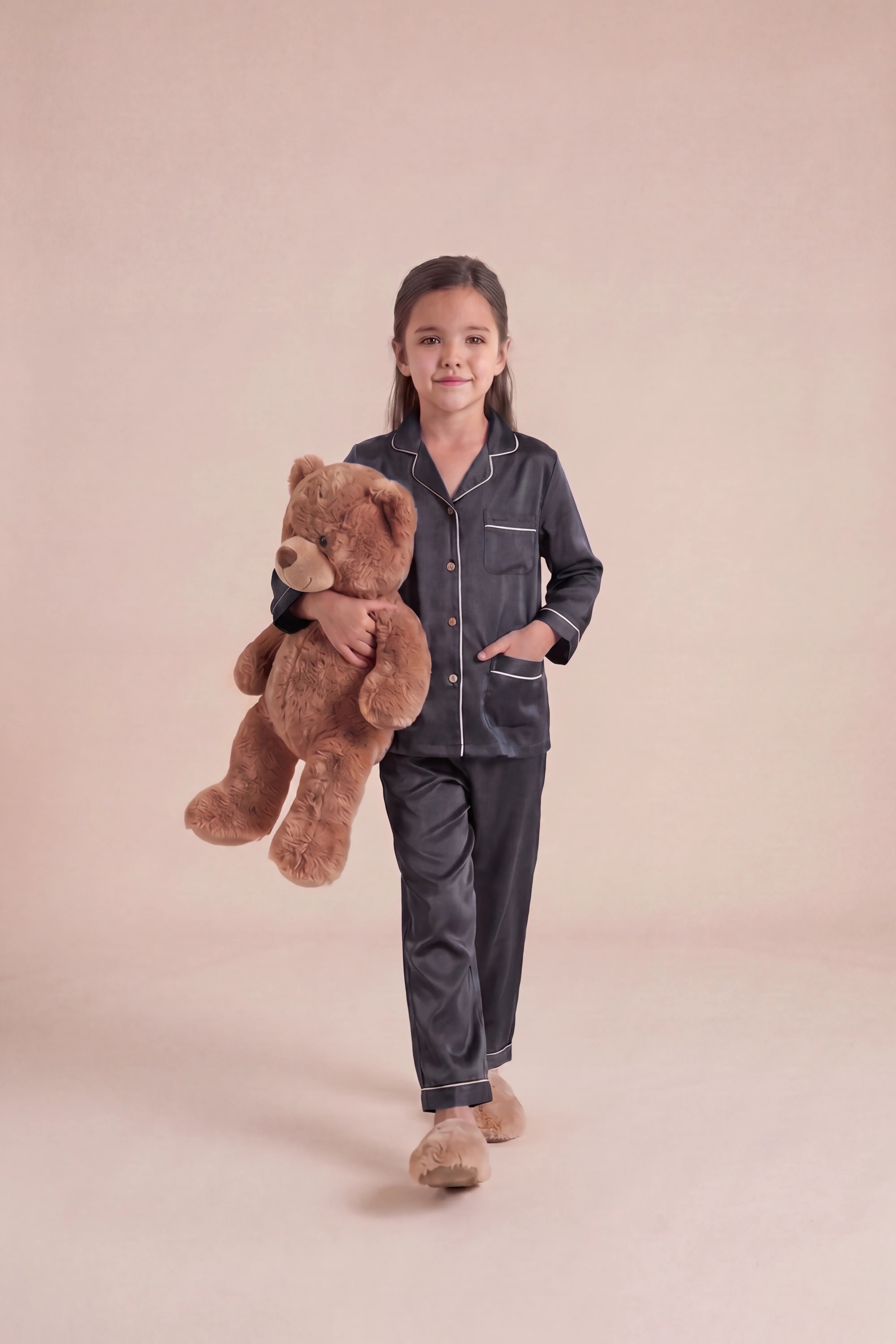 Charcoal Grey Night Wear Set