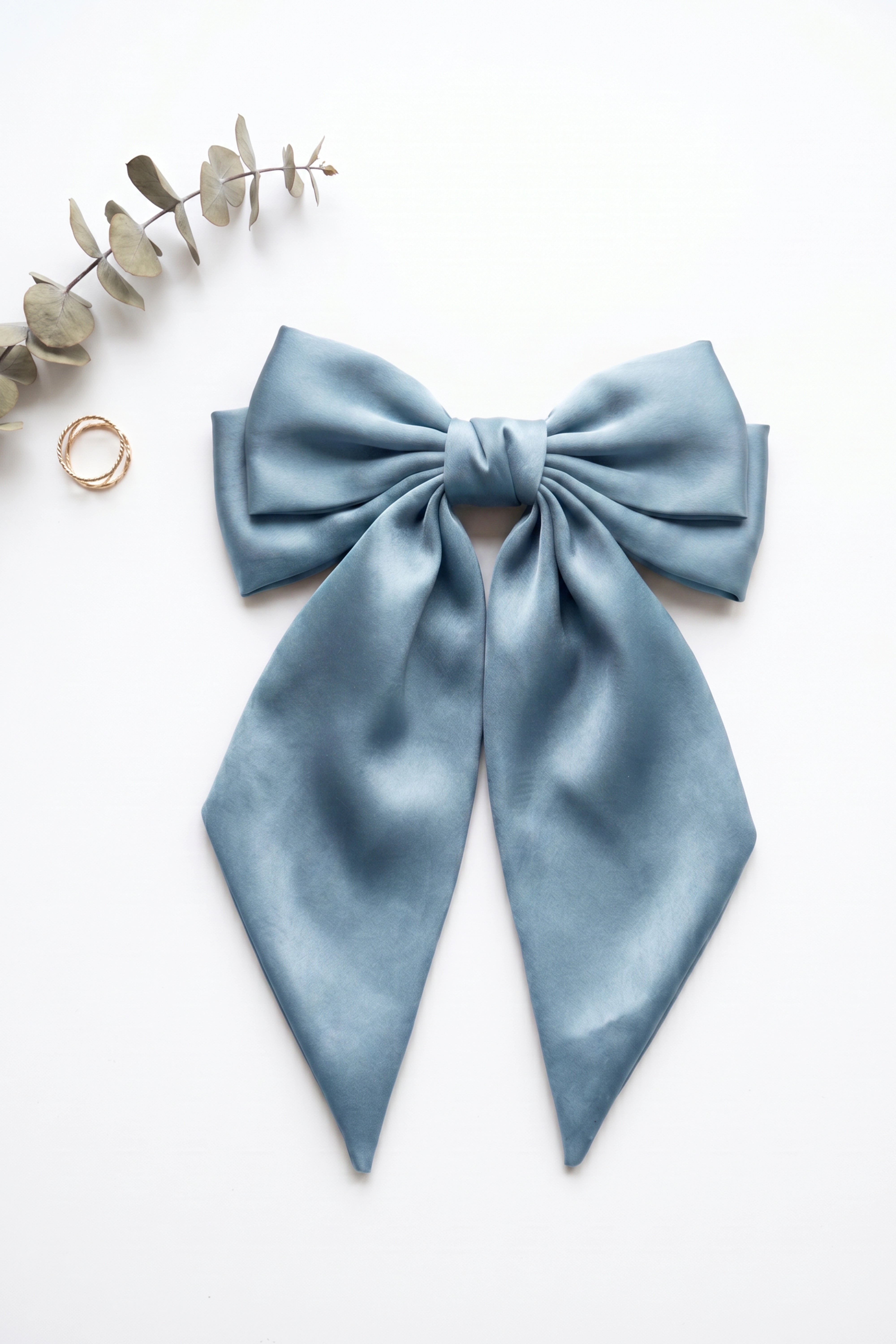 Icy Blue Bow Hair Pins