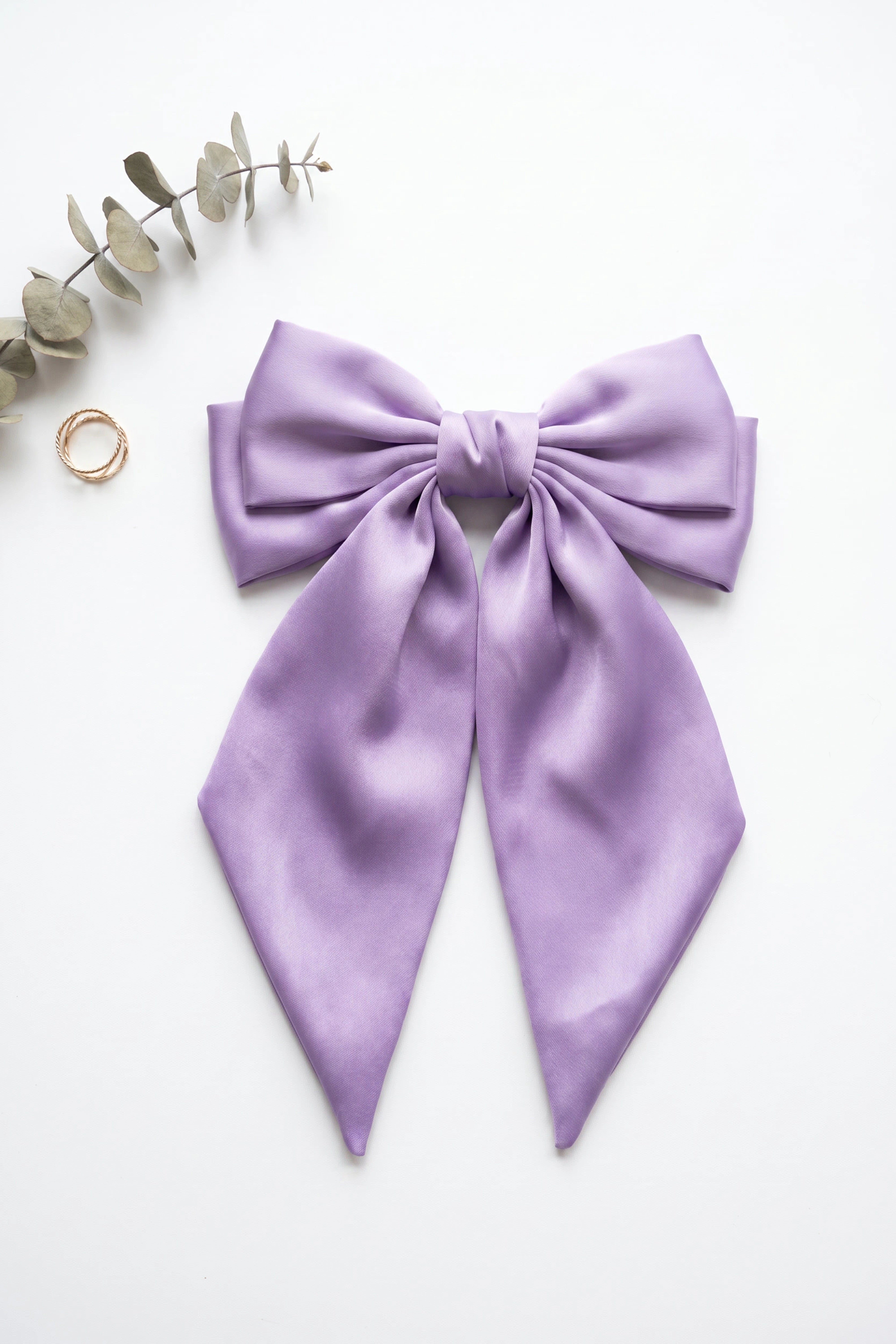Lavender Bow Hair Pins