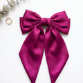 Magenta Bow Hair Pins