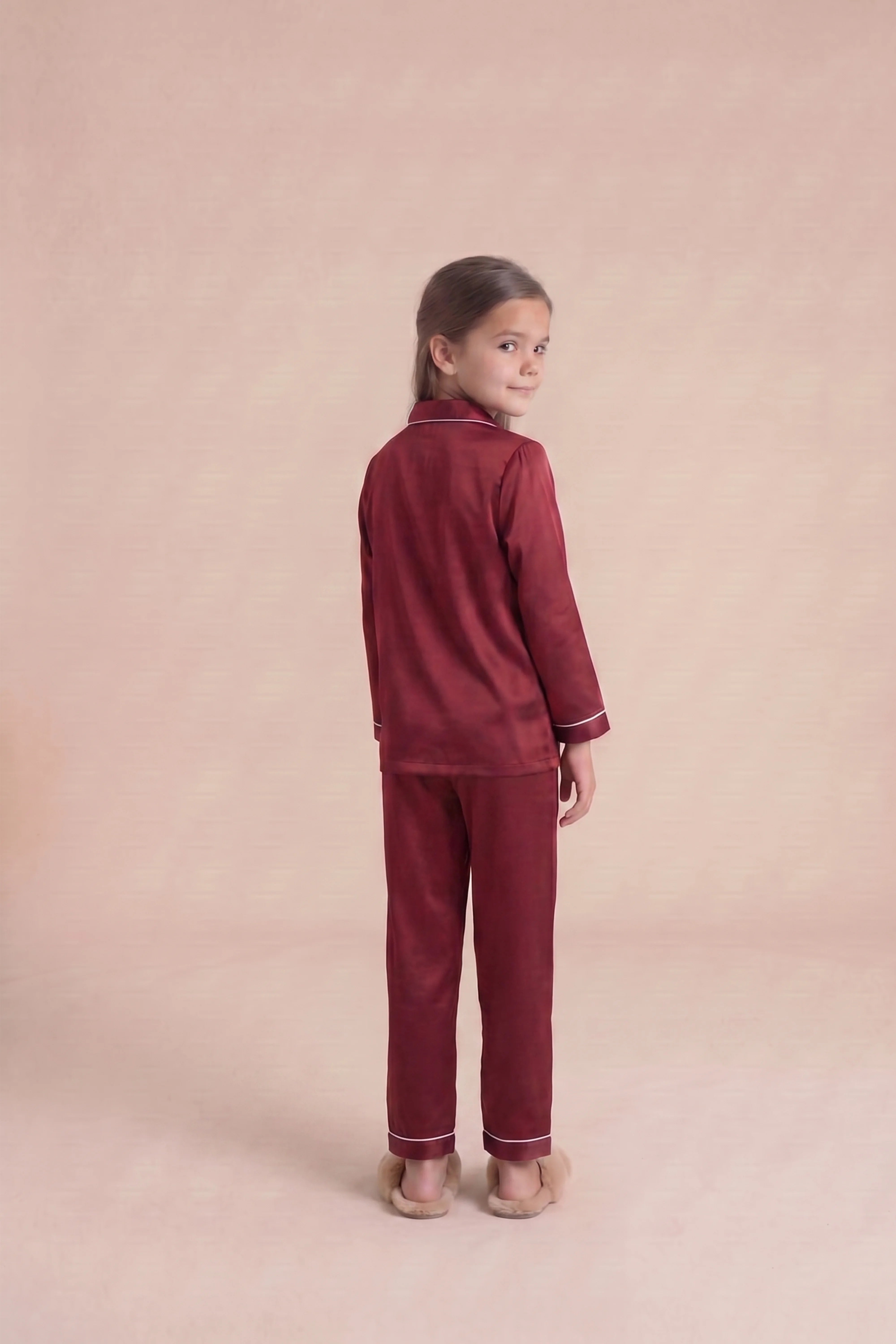 Maroon Night Wear Set