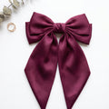 Plum Bow Hair Pins