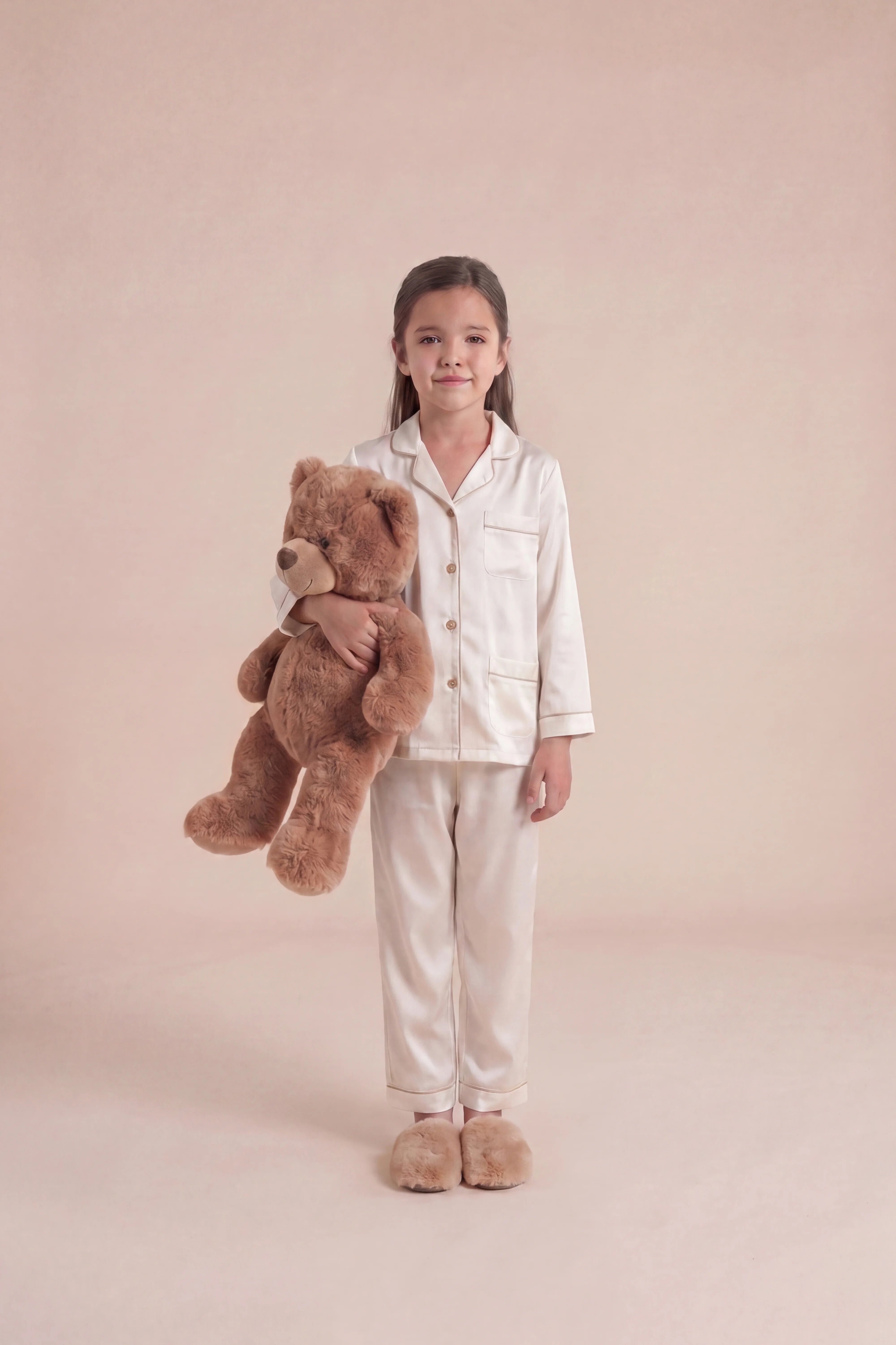 Cream Night Wear Set